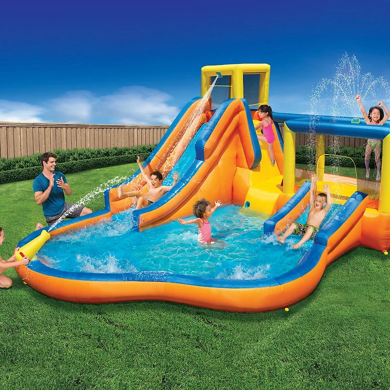 Banzai Inflatable Slide Bounce N Splash Water Park