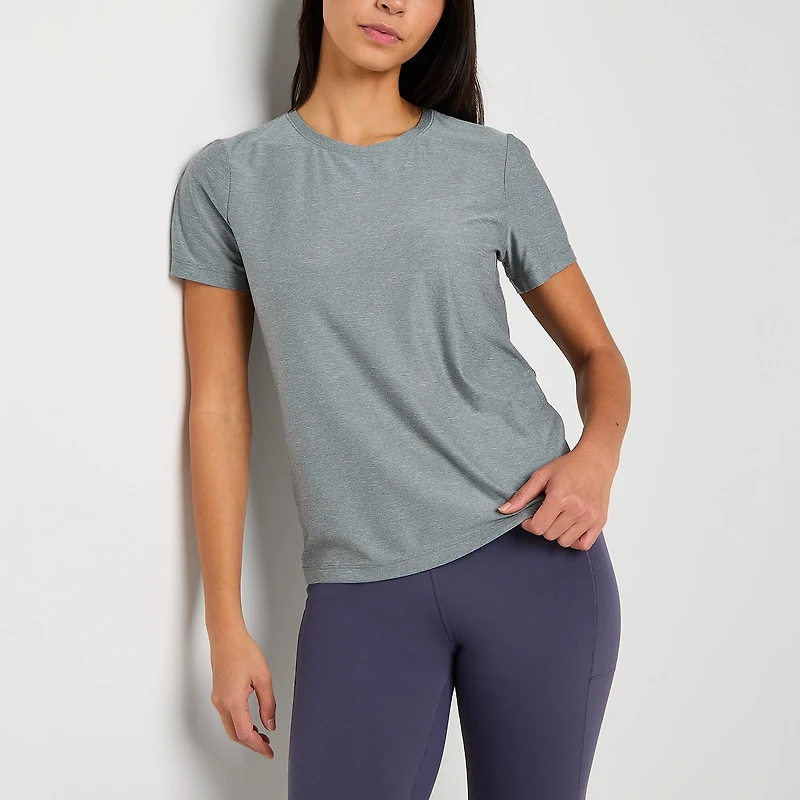 Xersion Womens Performance Crew Neck Short Sleeve T-Shirt