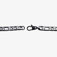 Mens Stainless Steel 8 1/2 Inch Figaro Chain Bracelet