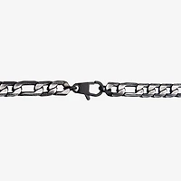 Mens Stainless Steel 22 Inch Figaro Chain Necklace