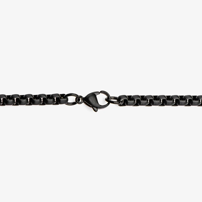 Mens Stainless Steel Hypoallergenic Inch Box Chain Necklace