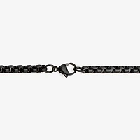 Mens Stainless Steel Hypoallergenic Inch Box Chain Necklace