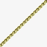 Mens Stainless Steel Hypoallergenic 24 Inch Wheat Chain Necklace