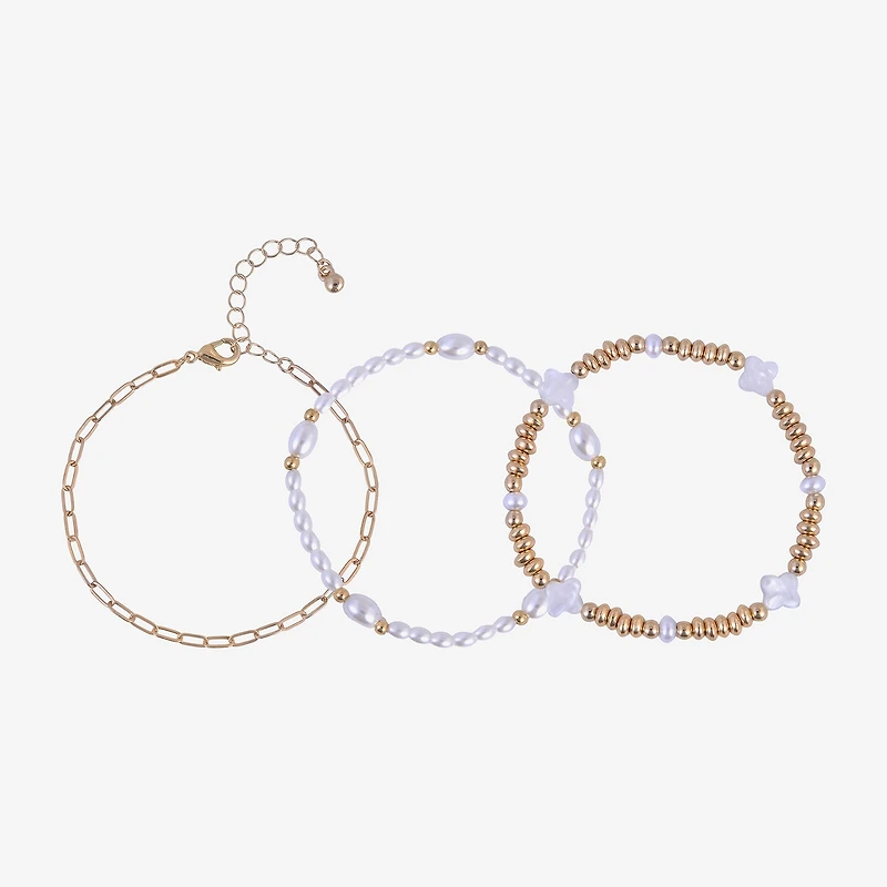 Arizona Womens 3-pc. Bracelet Set