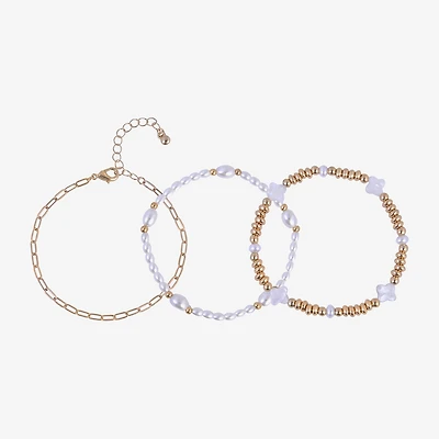 Arizona Womens 3-pc. Bracelet Set