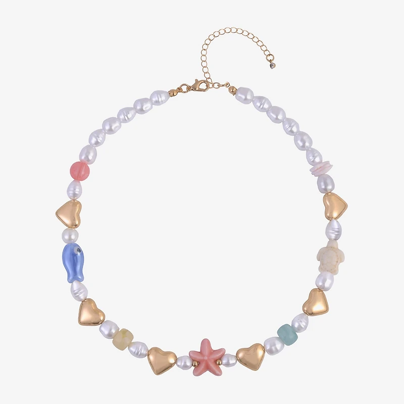 Arizona Womens 16 Inch Beaded Necklace