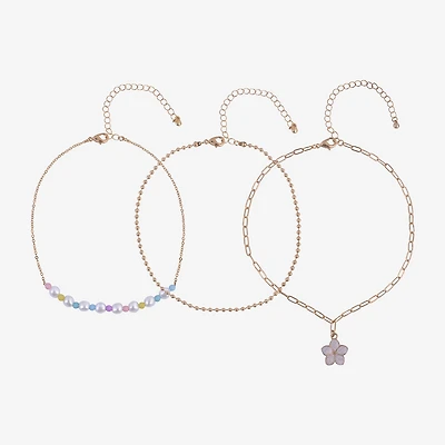 Arizona Womens Flower 3-pc. Necklace Set