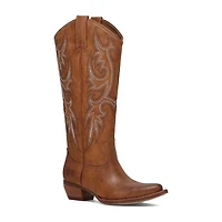Frye and Co. Womens Irlene Stacked Heel Cowboy Boots