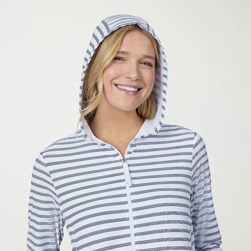 Free Country Womens Long Sleeve Moisture Wicking Zipper Active Hoodie