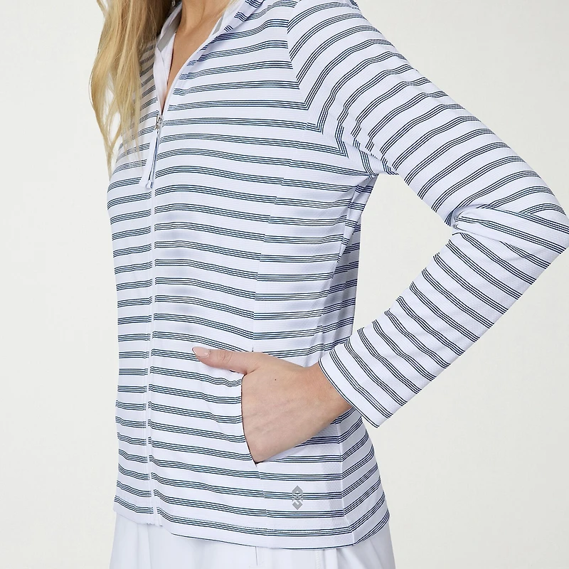 Free Country Womens Long Sleeve Moisture Wicking Zipper Active Hoodie