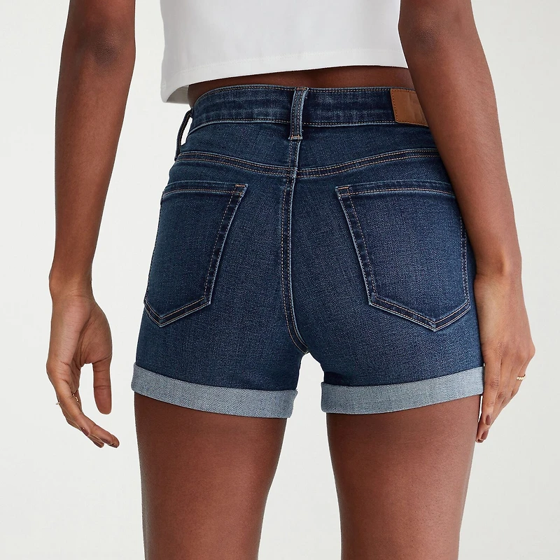 AEROPOSTALE Womens 3" High Rise Juniors Denim Short