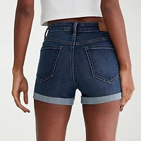 AEROPOSTALE Womens 3" High Rise Juniors Denim Short