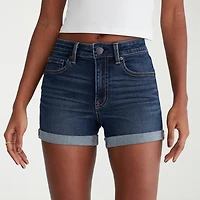 AEROPOSTALE Womens 3" High Rise Juniors Denim Short