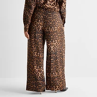 Ashley Graham Womens Plus Straight Trouser