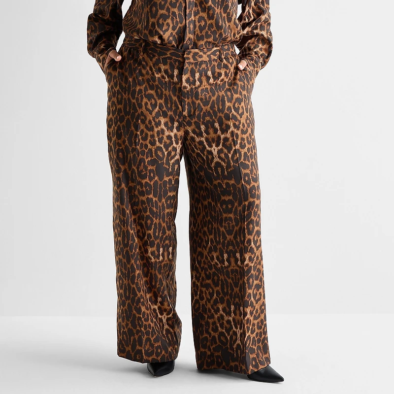 Ashley Graham Womens Plus Straight Trouser