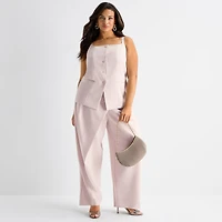 Ashley Graham Womens Plus Sleeveless Vest