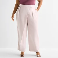 Ashley Graham Womens Plus Trouser