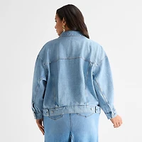 Ashley Graham Womens Plus Lightweight Jacket