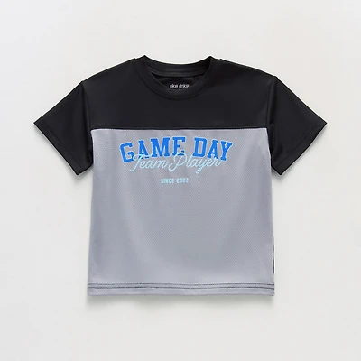 Okie Dokie Active Toddler & Little Boys Crew Neck Short Sleeve Regular Fit Graphic T-Shirt