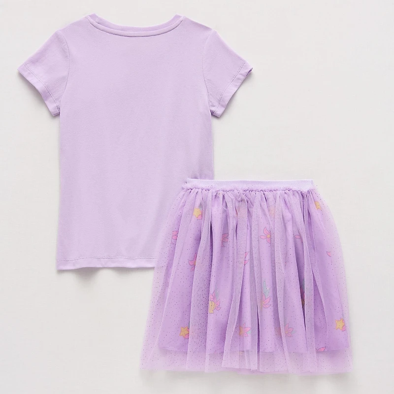 Disney Collection Little & Big Kid Girls 2-pc. Ariel Princess Skirt Set