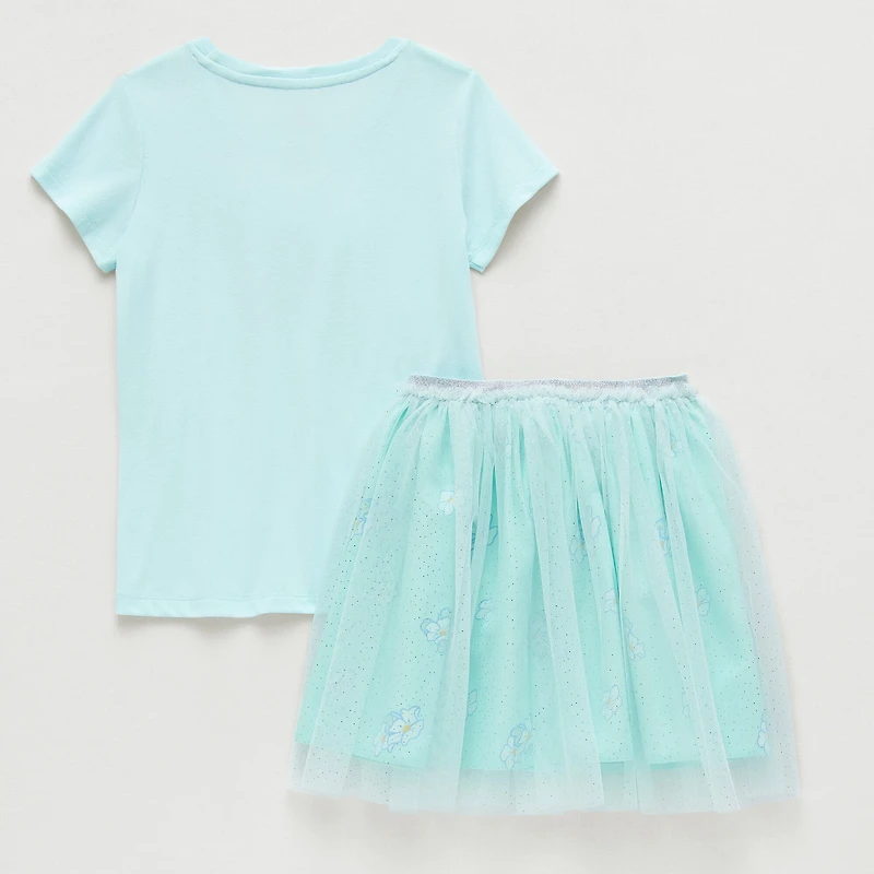 Disney Collection Little & Big Kid Girls 2-pc. Cinderella Princess Skirt Set