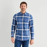 St. John's Bay Performance Mens Long Sleeve Classic Fit Button-Down Shirt