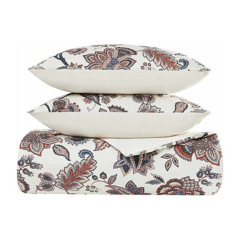 Cannon Chloe Jacobean 3-pc. Easy Care Duvet Cover Set