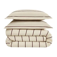 Brooklyn Loom Hayward Stripe 3-pc. Easy Care Duvet Cover Set