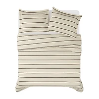Brooklyn Loom Hayward Stripe 3-pc. Easy Care Duvet Cover Set
