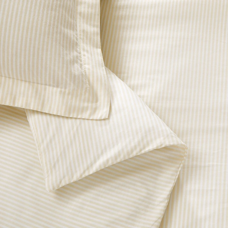Brooklyn Loom Pinstripe 3-pc. Easy Care Duvet Cover Set