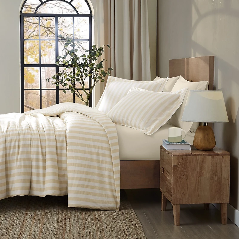 Brooklyn Loom Levi Stripe 3-pc. Easy Care Duvet Cover Set