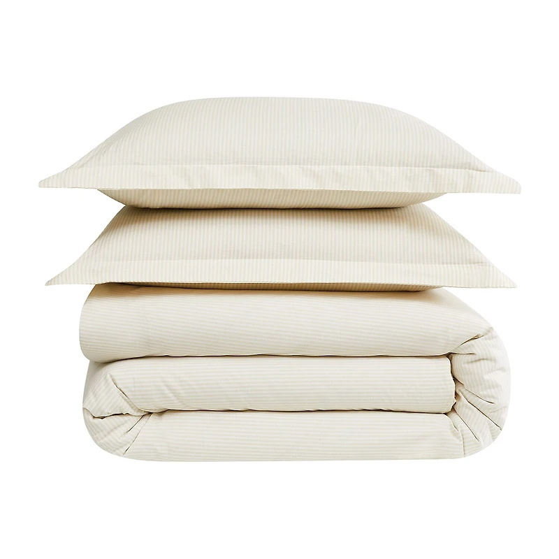 Brooklyn Loom Pinstripe Easy Care Comforter Set