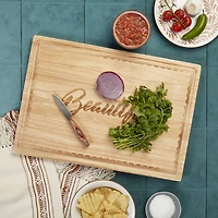 Jenny Martinez Rubberwood 20"x14" Cutting Board