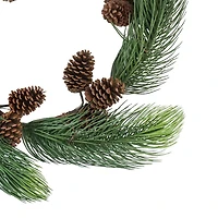 Long Pine Needle Artificial Christmas Wreath - 30-Inch  Unlit