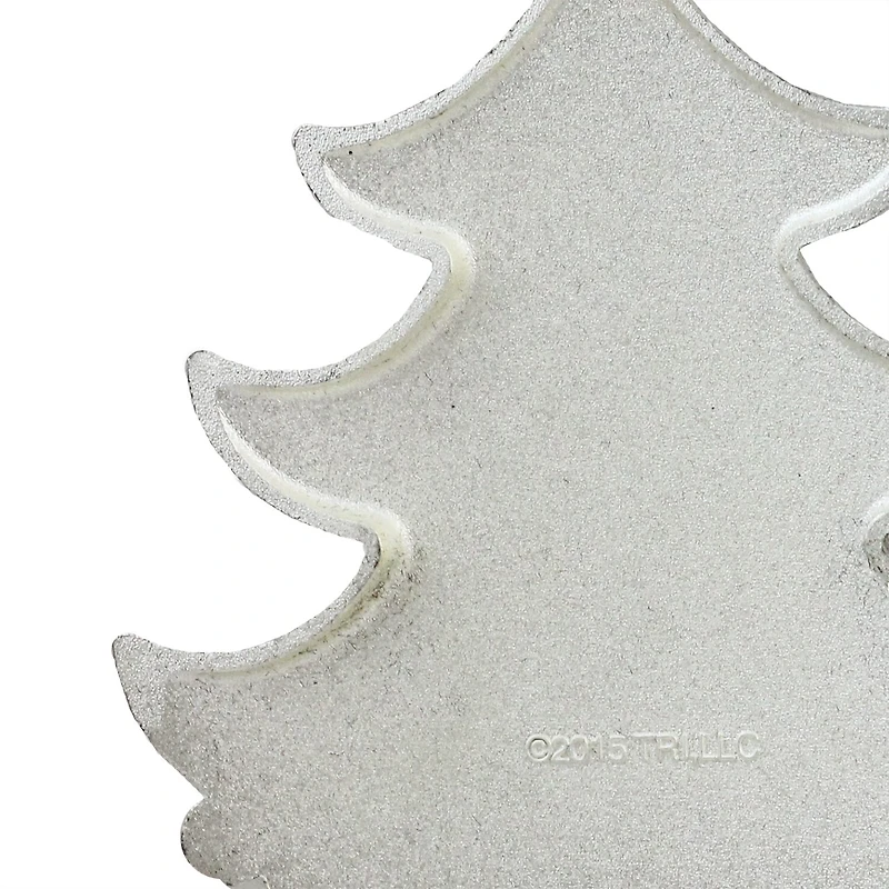 3'' Silver Plated DOTS Candy Logo Christmas Tree Ornament with European Crystals