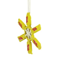 4'' Sugar Daddy Lollipop Snowflake Christmas Ornament