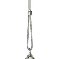 8'' Silver and Clear Crystal Pendant Christmas Ornament