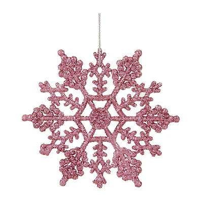 24ct Glitter Snowflake Christmas Ornaments 4