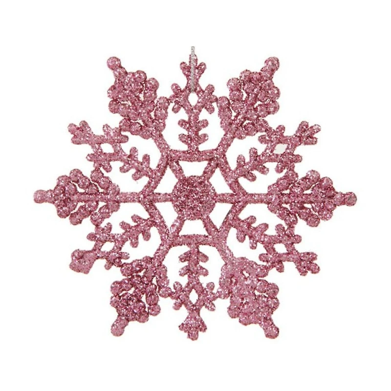 24ct Glitter Snowflake Christmas Ornaments 4