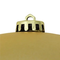 Vegas Gold Shatterproof Matte Christmas Ball Ornament 6'' (150mm)