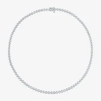 (G-H / Si2-I1) Womens Diamond 14K Gold 17 Inch Tennis Necklace