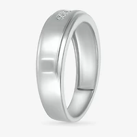 Mens 4.5MM 1/10 CT. T.W. Natural White Diamond 14K Gold Wedding Band