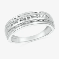 Mens 2.5MM 1/4 CT. T.W. Natural White Diamond 14K Gold Wedding Band