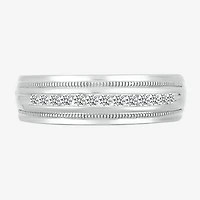 Mens 2.5MM 1/4 CT. T.W. Natural White Diamond 14K Gold Wedding Band