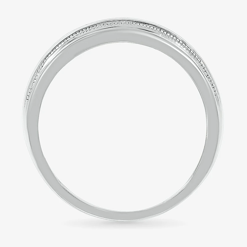 Mens 2.5MM 1/4 CT. T.W. Natural White Diamond 14K Gold Wedding Band