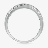 Mens 2.5MM 1/2 CT. T.W. Natural White Diamond 14K Gold Wedding Band