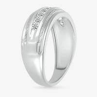 Mens 2.5MM 1/2 CT. T.W. Natural White Diamond 14K Gold Wedding Band
