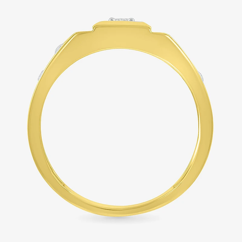 Mens 3.5MM 1/6 CT. T.W. Natural White Diamond 10K Gold Wedding Band