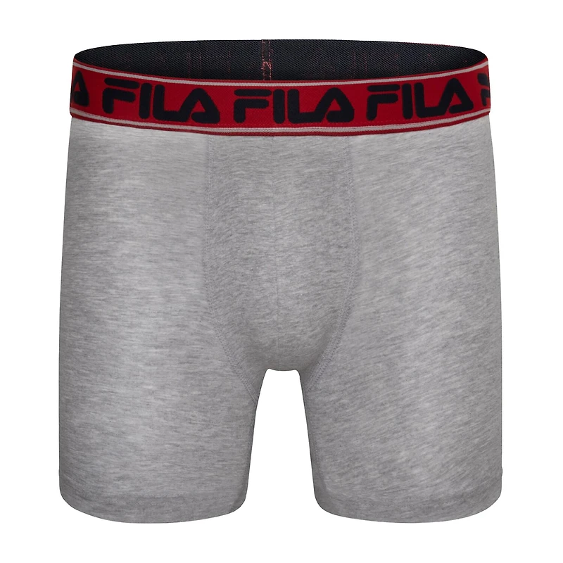 FILA Ultra Soft Stretch No Fly Mens 4 Pack Boxer Briefs Fm412bxcs15-410