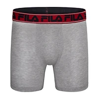 FILA Ultra Soft Stretch No Fly Mens 4 Pack Boxer Briefs Fm412bxcs15-410